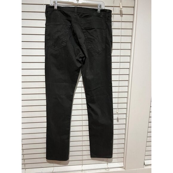 AG Adriano Goldschmied The Everett Slim Straight Black Pants - Size 33x34 - Picture 3 of 5